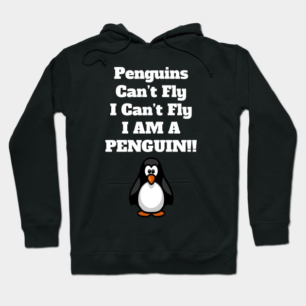 Penguins can't Fly Hoodie by madeinchorley